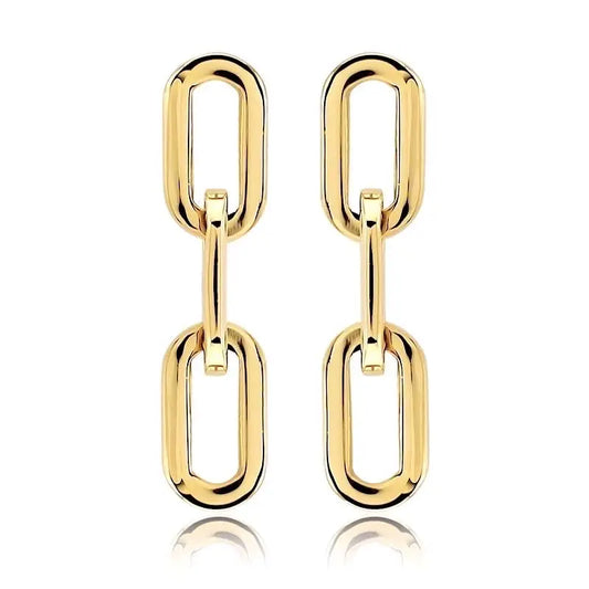 Jenna Link Earrings Gold