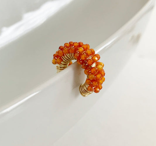 Alejandra Orange Zircon Ear Cuff